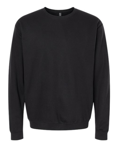 M&O 3340 Unisex Crewneck Fleece in Black - Custom Printing Available