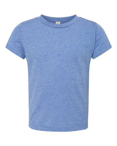 BELLA + CANVAS 3413T Toddler Triblend Tee - Blue Triblend by Bella + Canvas
