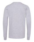 YOUTH BELLA + CANVAS 3501YCVC Heather CVC Long Sleeve Tee - Athletic Heather Back Thumbnail | Custom Apparel Canada
