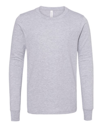 BELLA + CANVAS 3501YCVC Youth Heather CVC Long Sleeve Tee - Athletic Heather by Bella + Canvas