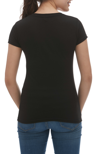 Ladies Blend V-Neck T-Shirt back Thumb Image