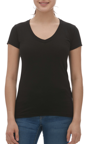 Ladies Blend V-Neck T-Shirt front Image
