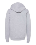 YOUTH BELLA + CANVAS 3719Y Sponge Fleece Hoodie Sweatshirt - Athletic Heather Back Thumbnail | Custom Apparel Canada