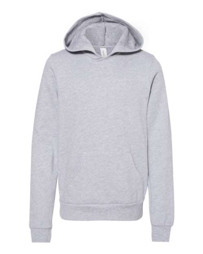 Custom BELLA + CANVAS 3719Y Youth Sponge Fleece Hoodie Sweatshirt - Athletic Heather | Bella + Canvas 3719Y | Screen Printing & Embroidery Canada