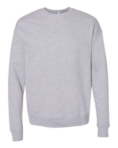 Custom BELLA + CANVAS 3945 Unisex Sponge Fleece Drop Shoulder Crewneck Sweatshirt - Athletic Heather | Bella + Canvas 3945 | Screen Printing & Embroidery Canada