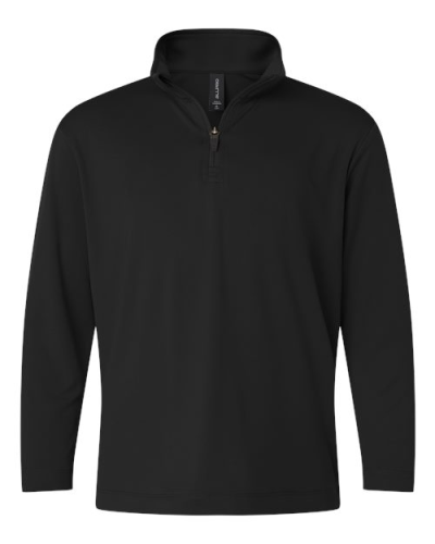 AllPro 41870Y Youth Pro-Lock Performance Quarter-Zip Pullover in Black - Custom Printing Available