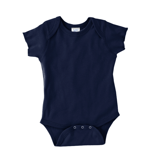 Rabbit Skins Baby Rib Lap Bodysuit front Thumb Image