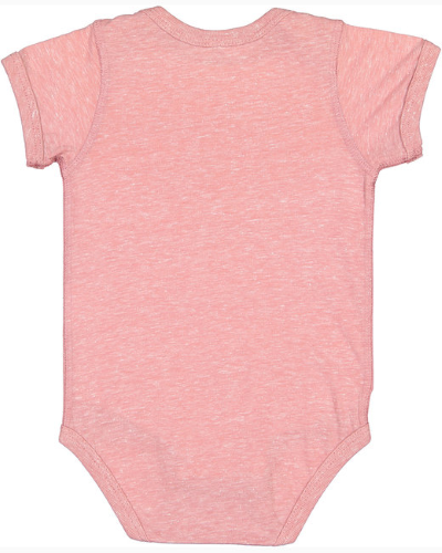 Rabbit Skins Infant Harborside Melange Jersey Bodysuit back Thumb Image