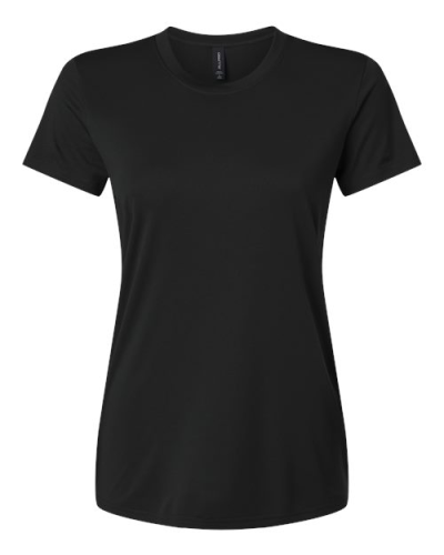 AllPro 48000L Women's Pro-Lock Performance T-Shirt in Black - Custom Printing Available