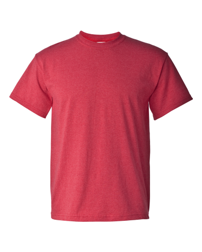 Gildan 5000 Adult Heavy Cotton T-Shirt in Heather Red - Custom Printing Available