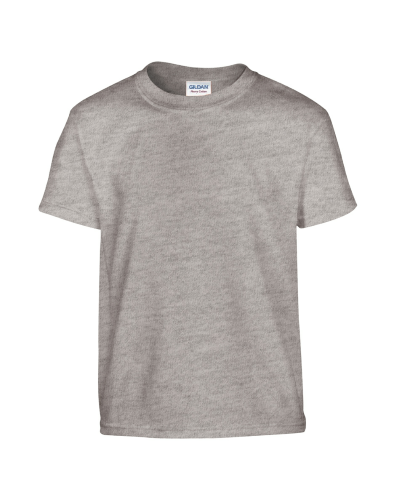 Gildan 500B YOUTH Heavy Cotton T-Shirt in Sport Grey - Custom Printing Available