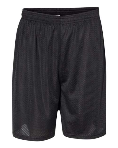 C2 Sport 5107 Men's Mesh 7" Shorts in Black - Custom Printing Available