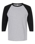 Raglan Three-Quarter Sleeve Baseball T-Shirt Front Thumbnail | Custom Apparel Canada