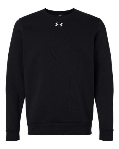 Under Armour 6014160 Under Armour 6014160 Men's Team Icon Fleece Crew in Black/ White - Custom Printing Available