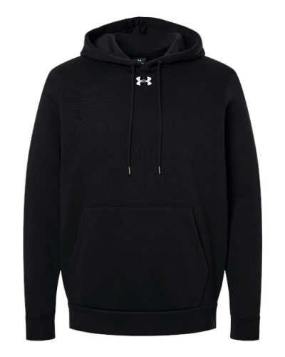 Under Armour 6014161 Under Armour 6014161 Men's Team Icon Fleece Hooded Sweatshirt in Black/ White - Custom Printing Available