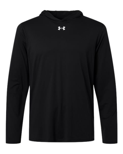Under Armour 6014164 Under Armour 6014164 Men's Team Vanish Hooded Long Sleeve T-Shirt in Black/ White - Custom Printing Available