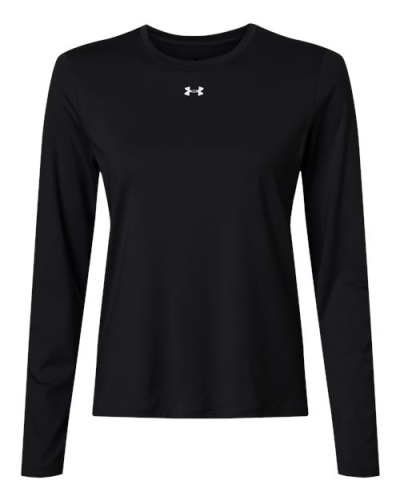 Under Armour 6014457 Under Armour 6014457 Women's Team Vanish Long Sleeve T-Shirt in Black/ White - Custom Printing Available