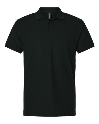 AllPro 62800 Men's Pique Polo in Black - Custom Printing Available