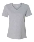 Bella + Canvas 6405CVC in Athletic Heather - Front View