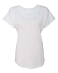 Next Level 6760 in Heather White - Front View