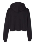 WOMEN'S BELLA + CANVAS 7502 Crop Fleece Hoodie Sweatshirt Back Thumbnail | Custom Apparel Canada