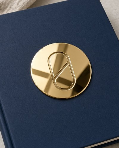 Gold Chrome Die-Cut Stickers