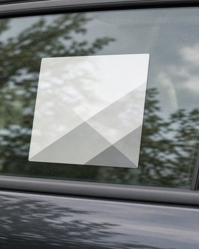 White Window Cling Die-Cut Stickers