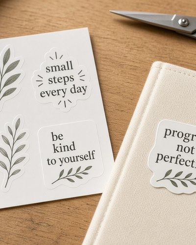White Gloss Sticker Sheets