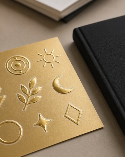 Gold Chrome Sticker Sheets