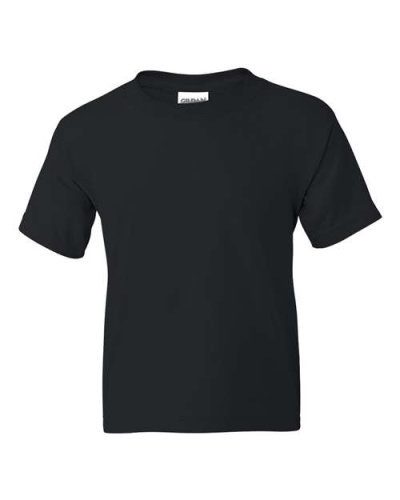 Gildan 8000B Youth DryBlend® T-Shirt in Black - Custom Printing Available