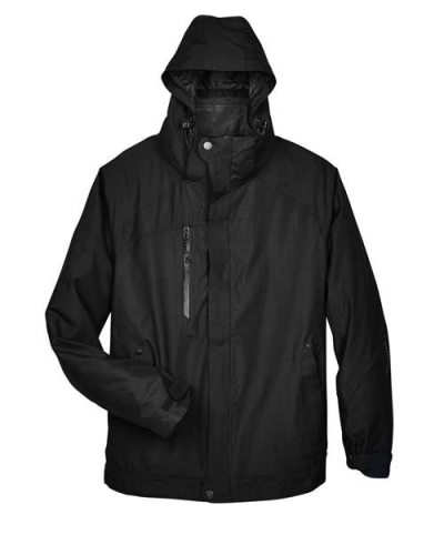 North End 88178 Men's Caprice 3-in-1 Jacket with Soft Shell Liner in Black - Custom Printing Available