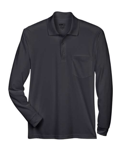 CORE365 88192P Men's Pinnacle Performance Long Sleeve Piqué Polo with Pocket by Core365