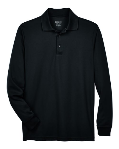 CORE365 88192T Men's Tall Pinnacle Performance Long Sleeve Piqué Polo by Core365