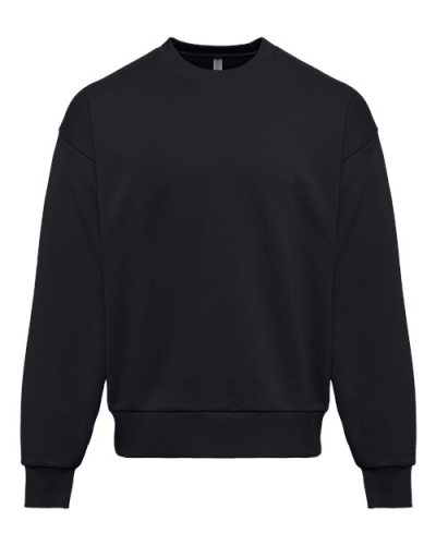Next Level 9007 Unisex Heavyweight Crewneck Sweatshirt in Black - Custom Printing Available