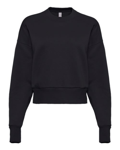 Next Level 9087 Women's Heavyweight Crewneck Sweatshirt in Black - Custom Printing Available