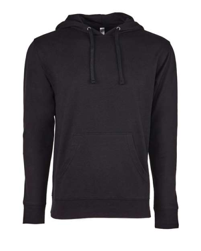 Next Level 9301 Unisex Laguna Hooded Sweatshirt in Black/ Black - Custom Printing Available