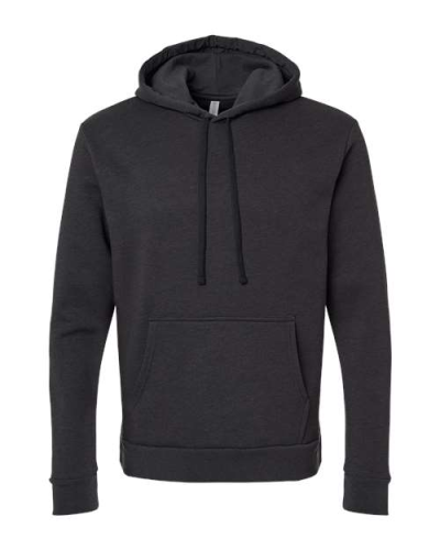 Next Level 9302 Unisex Malibu Hooded Sweatshirt in Heather Black - Custom Printing Available