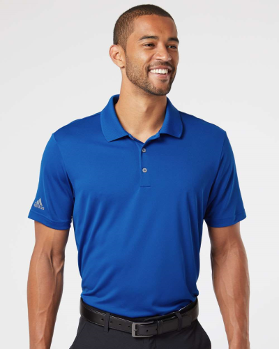 Custom Adidas Polos in Royal Canada