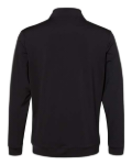 Adidas A295 Men's Textured Quarter-Zip Pullover - Black Back Thumbnail | Custom Apparel Canada
