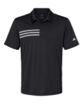 Adidas A324 in Black  White - Front View