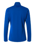 WOMEN'S Adidas A400 Lightweight Quarter-Zip Pullover - Collegiate Royal Back Thumbnail | Custom Apparel Canada
