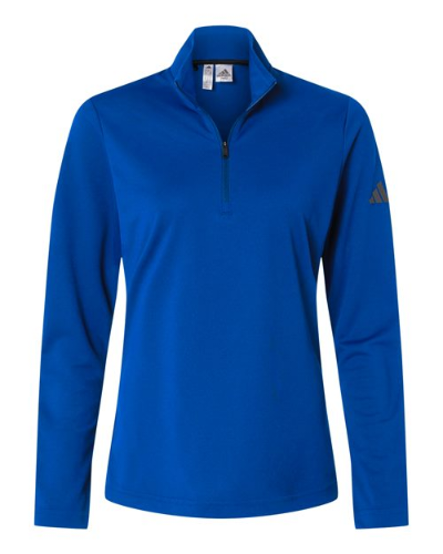 Adidas A400 Adidas A400 Women's Lightweight Quarter-Zip Pullover - Collegiate Royal in Collegiate Royal - Custom Printing Available