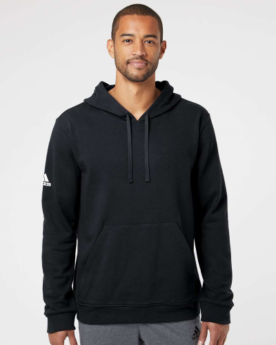 Adidas A432 Adidas - Fleece Hooded Sweatshirt in Black - Custom Printing Available