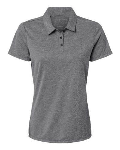 Adidas A583 Women's Heathered Polo - Black Melange by Adidas