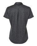 WOMEN'S Adidas A592 Space Dyed Polo - Black Melange Back Thumbnail | Custom Apparel Canada
