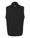 Adidas A599 Men's Club Quarter-Zip Vest - Black Back Thumbnail | Custom Apparel Canada