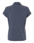 WOMEN'S Adidas A690 Blended Polo - Collegiate Navy Melange Back Thumbnail | Custom Apparel Canada