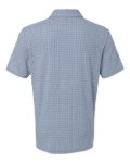 Adidas A702 Men's Blended Printed Polo - Blue Dawn Melange Back Thumbnail | Custom Apparel Canada