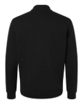 Adidas A721 Men's Elevated Fleece Quarter-Zip Pullover - Black Back Thumbnail | Custom Apparel Canada