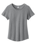 Women's Relaxed Tri-Blend Scoop Neck Tee Front Thumbnail | Custom Apparel Canada
